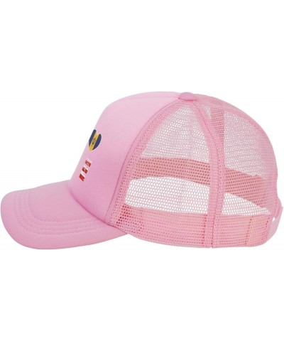 Dad Hat/Cap Mesh Baseball Cap Adjustable Trucker Hat Unisex Pink $8.97 Baseball Caps