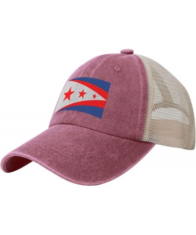 Flag of Union, Kentucky Baseball Cap Women Men Mesh Back Hats Vintage Cowboy Hat Dad Caps Red $13.24 Cowboy Hats