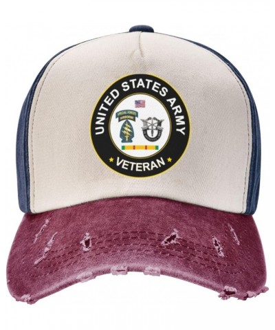 US Army Special Forces Vietnam Service Combat Veteran Upgrade Style with Adjustable Cotton Baseball Caps $16.44 Baseball Caps