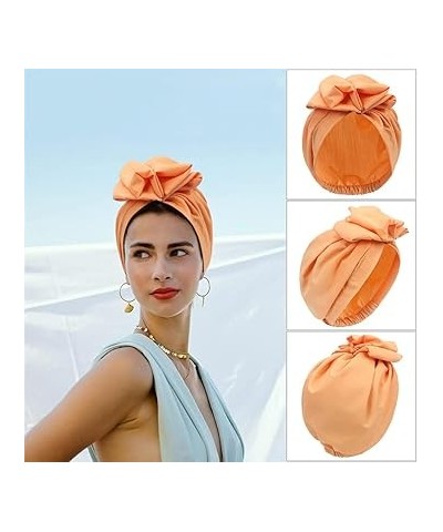 Women French Retro Turban Cap Flower Headwrap Beanies Muslim Headscarf Bonnet Female Headpiece Turmeric $11.43 Skullies & Bea...