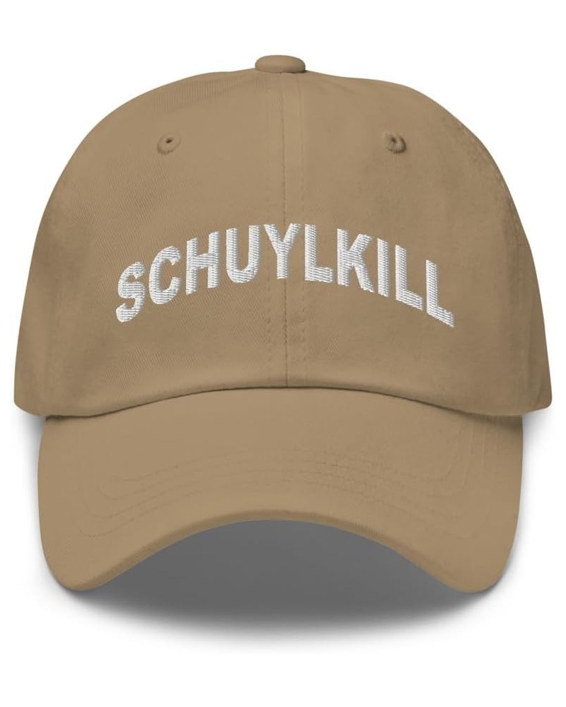 Schuylkill Pennsylvania Hat Schuylkill PA Cap Embroidered Dad Hat Adjustable Strap Closure Unisex Khaki $23.19 Baseball Caps