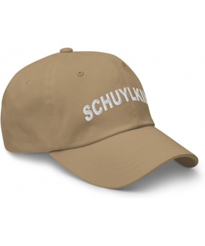 Schuylkill Pennsylvania Hat Schuylkill PA Cap Embroidered Dad Hat Adjustable Strap Closure Unisex Khaki $23.19 Baseball Caps