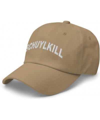 Schuylkill Pennsylvania Hat Schuylkill PA Cap Embroidered Dad Hat Adjustable Strap Closure Unisex Khaki $23.19 Baseball Caps