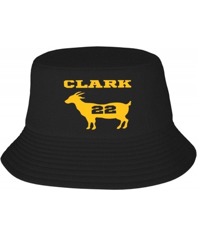 Clark-Basketball Fans Goat 22 Baseball Cap Bucket Hat Fisherman Hat Dad Hat Black Sun Hat Dark Black $14.25 Baseball Caps