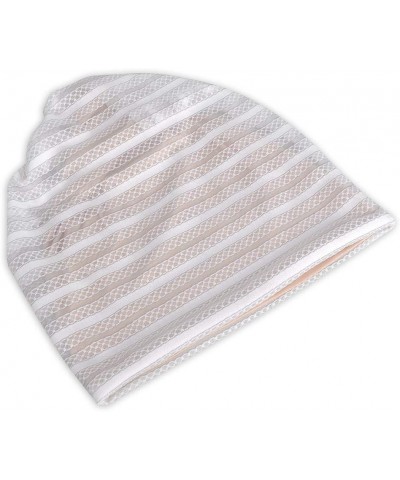 Women's Baggy Slouchy Chemo Sleep Beanie Hat Skull Cap 2 Pack White & Black $9.35 Skullies & Beanies