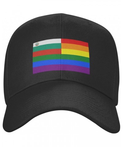 Bulgaria Rainbow Flag Baseball Cap for Men Women Hat Adjustable Truck Driver Baseball Caps Dad Hats Black $9.84 Baseball Caps