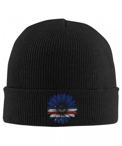 Vintage Sunflower Cape Verde Flag Crafted Comfort Premium Yarn Beanies for All Seasons $12.84 Skullies & Beanies