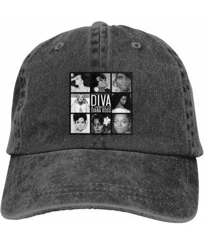 Diana Music Ross Hat Adjustable Washed Denim Hat Men Women Casquette Fashion Versatile Baseball Cap Black Black $8.71 Basebal...