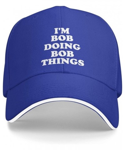 I'm Bob Doing Bob Things Hat for Men Low Profile Cap for Men Cool Caps Breathable Ball Hats Deep Heather Black 13066 $9.01 Ba...