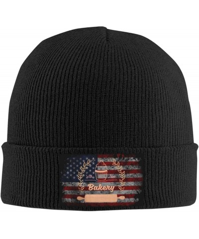 Bakery Cupcake Cozy Knitted Hat for Winter - Warm Comfort Black Black $12.21 Skullies & Beanies