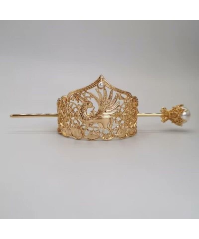 Hair Jewelry Crown Tiaras for Women Handmade Gold Plated Hair Crown Chinese Hanfu Headdress Antique Jewelry (Color : 11) 4 $1...