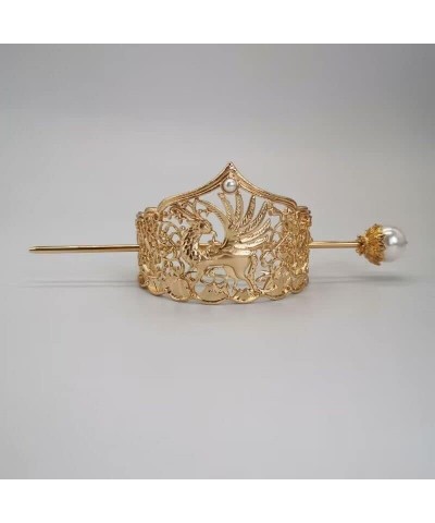 Hair Jewelry Crown Tiaras for Women Handmade Gold Plated Hair Crown Chinese Hanfu Headdress Antique Jewelry (Color : 11) 4 $1...