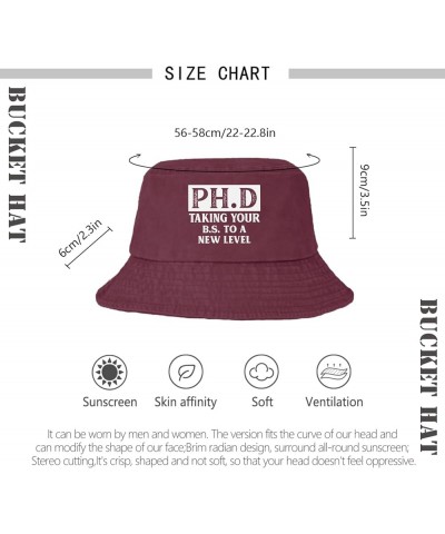 Taking Your B.S. to A New Level Bucket Hat Bucket Hat Trendy Men Hats Vacation Accessories for Hiking Must Deep Rose $11.00 B...