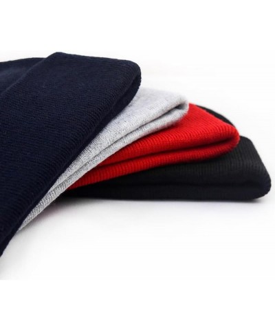 Men's Casual Winter Knit Hat Embroidered Beanie for Sport Letter C Embroidery Unisex Beanies Hats Navy Acrylic $14.49 Skullie...