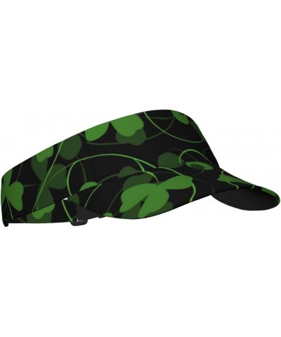 Trefoil Clover Sports Sun Visor Hats Adjustable Empty Top Sun Visor Caps for Women Men Kids $12.18 Visors