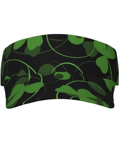 Trefoil Clover Sports Sun Visor Hats Adjustable Empty Top Sun Visor Caps for Women Men Kids $12.18 Visors