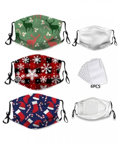 Merry Christmas Cloth Face Mask,Cute Xmas Mask Reusable Washable Balaclava for Man Women & Teens Merry Christmas-1 $12.30 Bal...