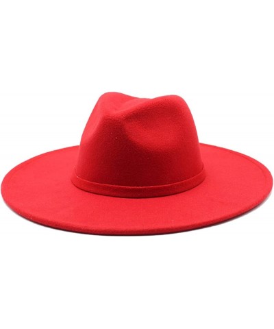 Ladies Wide Brim Wool Felt Jazz Fedora Thermal Hat Army Gn(9) $15.19 Fedoras