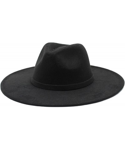 Ladies Wide Brim Wool Felt Jazz Fedora Thermal Hat Army Gn(9) $15.19 Fedoras