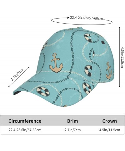 Ocean Fish Starfish Pearl Baseball Cap for Women Men Fashion Casual Trucker Hats Adjustable Hip Hop Snapback Hat Ocean Anchor...