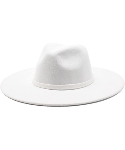 Ladies Wide Brim Wool Felt Jazz Fedora Thermal Hat Army Gn(9) $15.19 Fedoras