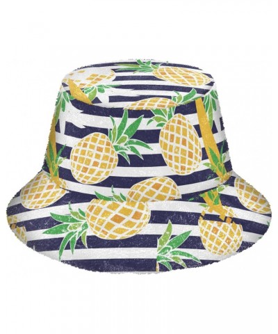 Cartoon Pineapple Bucket Hat for Women Men Packable Bucket Hat Unisex Fisherman Hats for Fall Winter Travel Outdoor Multicolo...