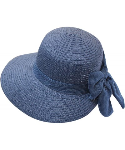 Womens Sun Hats Wide Brim Foladable Bucket Hat Packable Summer Travel Cap UV Protection Roll Up Beach Visor Hat Navy-2 $10.07...