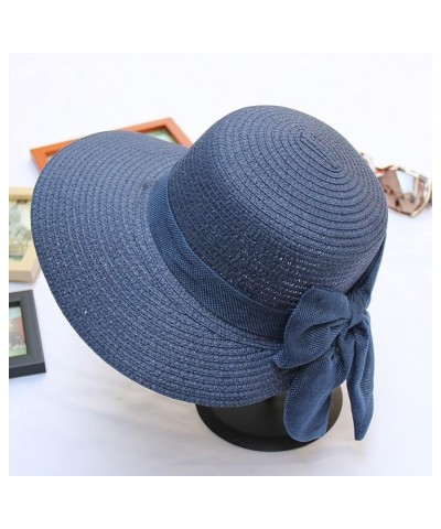 Womens Sun Hats Wide Brim Foladable Bucket Hat Packable Summer Travel Cap UV Protection Roll Up Beach Visor Hat Navy-2 $10.07...