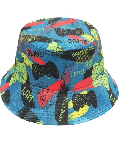 Unisex Cute Print Bucket Hat Summer Travel Fisherman Cap for Women Men Teens Gamer Print Navy $10.79 Bucket Hats