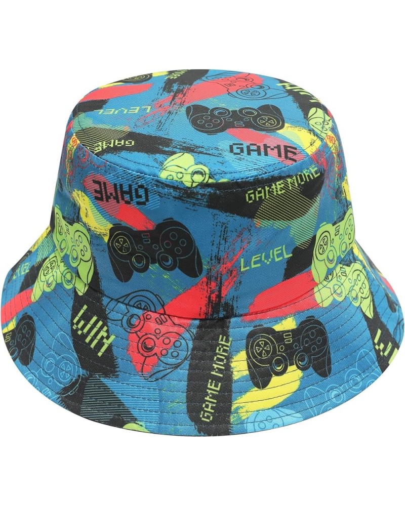 Unisex Cute Print Bucket Hat Summer Travel Fisherman Cap for Women Men Teens Gamer Print Navy $10.79 Bucket Hats