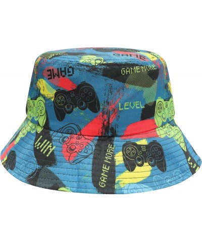 Unisex Cute Print Bucket Hat Summer Travel Fisherman Cap for Women Men Teens Gamer Print Navy $10.79 Bucket Hats