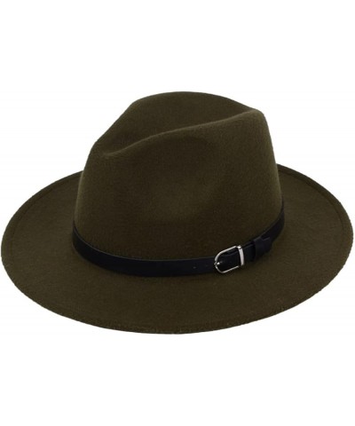 British Fedora Hat Men Women Imitation Woolen Winter Felt Hats Jazz Hat 56-58CM Army11110 $20.48 Fedoras