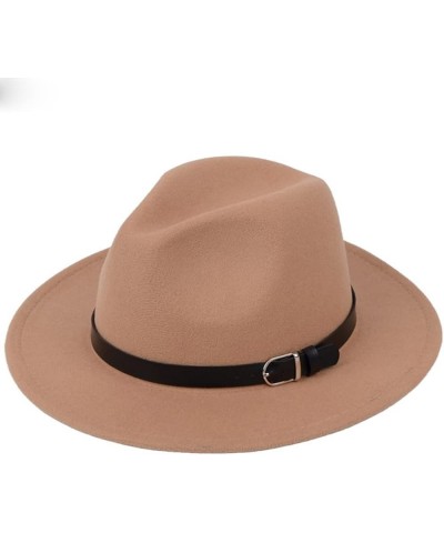 British Fedora Hat Men Women Imitation Woolen Winter Felt Hats Jazz Hat 56-58CM Army11110 $20.48 Fedoras