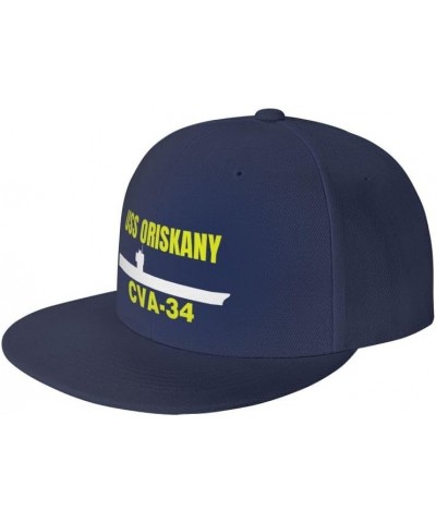 USS Oriskany Cva-346 Flag-Trucker Hats Denim Hats Cowboy Knit hat Baseball Caps Fisherman's hat Navy Blue $14.30 Baseball Caps