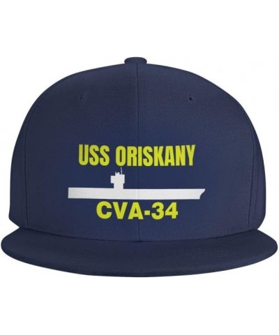 USS Oriskany Cva-346 Flag-Trucker Hats Denim Hats Cowboy Knit hat Baseball Caps Fisherman's hat Navy Blue $14.30 Baseball Caps