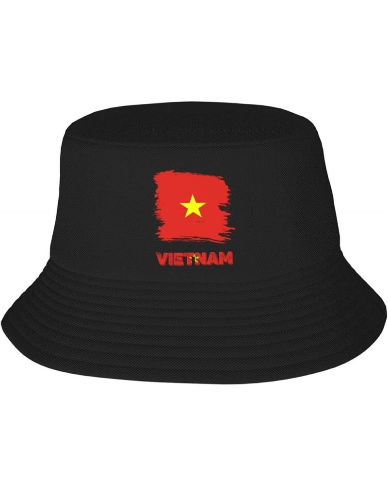 Vintage Vietnam Vietnamese Flag Bucket Hat Fisherman Cap Packable for Women Men Vintage Vietnam Vietnamese Flag $10.34 Bucket...