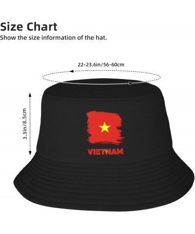 Vintage Vietnam Vietnamese Flag Bucket Hat Fisherman Cap Packable for Women Men Vintage Vietnam Vietnamese Flag $10.34 Bucket...