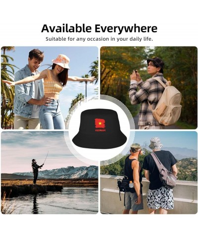 Vintage Vietnam Vietnamese Flag Bucket Hat Fisherman Cap Packable for Women Men Vintage Vietnam Vietnamese Flag $10.34 Bucket...