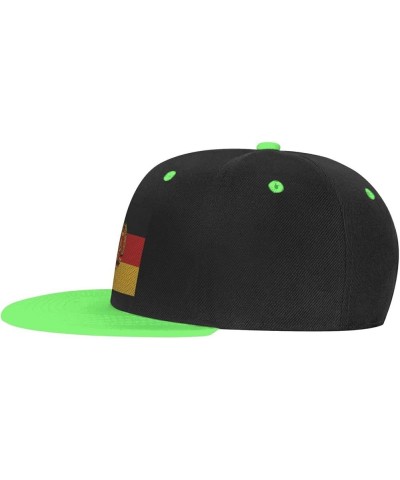 Flag of East Germany Baseball Cap for Men Women Snapback Hat Adjustable Flat Bill Hats Green $13.35 Baseball Caps