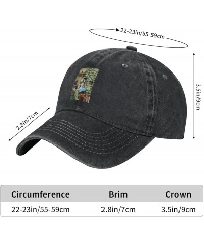 Tyler Music The and Creator Baseball Cap Vintage Classic Denim Hat Classic Leisure Low Profile Adjustable Black Black $11.92 ...