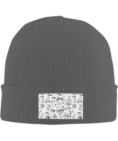 Video Game Boys Print Unisex Soft Warm Beanie Hat for Men Women Elastic Lightweight Skiing Knitted Hat Deep Heather $10.08 Sk...