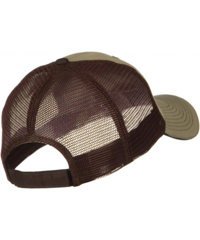 Big Size Garment Washed Cotton Twill Mesh Cap Khaki Brown $14.29 Baseball Caps