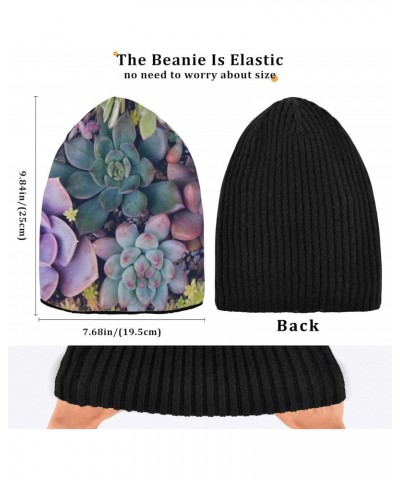 Succulent Beanie Hat for Women and Men, Warm Cozy Reversible Winter Knitted Beanie Hat Skull Caps for Winter Fall Summer Spri...