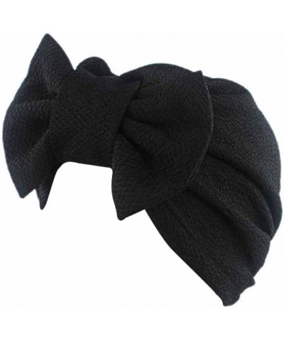 Head Hat Bow Cap Cancer Women Wrap Scarf Baseball Caps Smile Baseball Cap Black $6.67 Baseball Caps