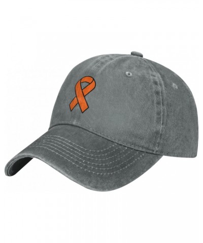 Leukemia Awareness Orange Ribbon Baseball Cap Dad Hat Unisex Classic Polo Style Cowboy hat Adjustable Size $17.49 Baseball Caps