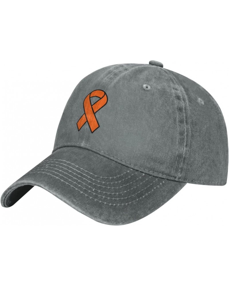 Leukemia Awareness Orange Ribbon Baseball Cap Dad Hat Unisex Classic Polo Style Cowboy hat Adjustable Size $17.49 Baseball Caps