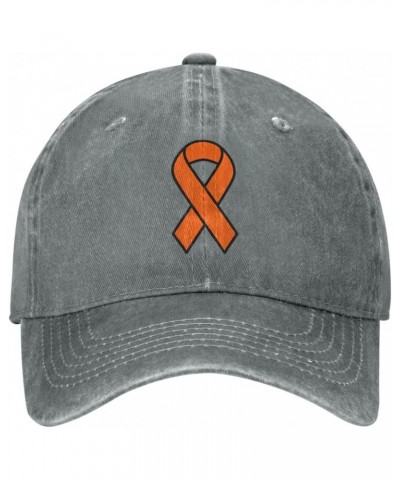 Leukemia Awareness Orange Ribbon Baseball Cap Dad Hat Unisex Classic Polo Style Cowboy hat Adjustable Size $17.49 Baseball Caps