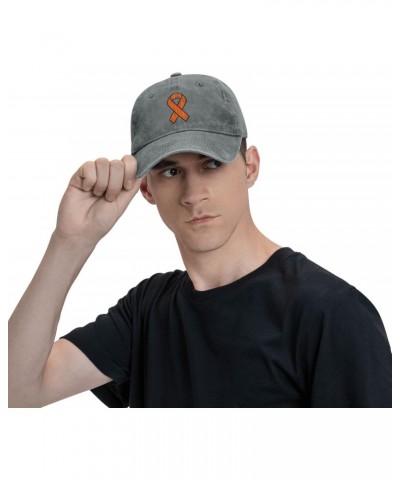 Leukemia Awareness Orange Ribbon Baseball Cap Dad Hat Unisex Classic Polo Style Cowboy hat Adjustable Size $17.49 Baseball Caps