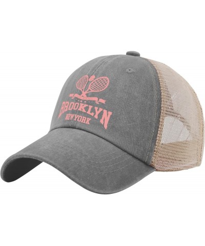 Hamptons Racquet Club Baseball Cap Women's Hats & Caps AllBlack Fishing Hat Gifts for Dad Sun Hats Gray02 $9.90 Baseball Caps