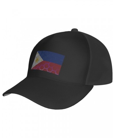 Flag of The Philippines Baseball Cap for Men Women Adjustable Dad Hat Outdoor Casual Trucker Caps Sun Hats Black $16.58 Baseb...